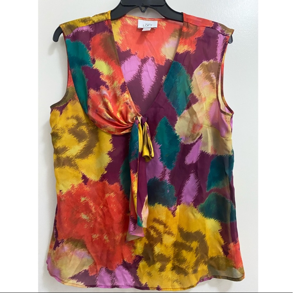 Ann Taylor LOFT sleeveless blouse Size L